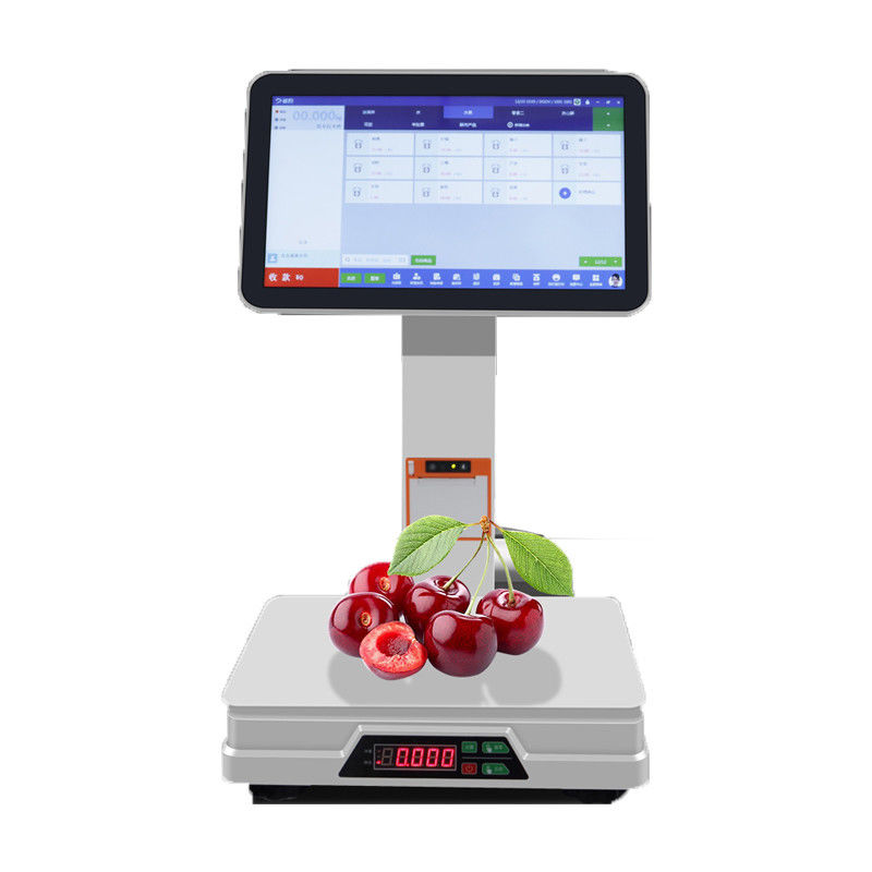 Hệ thống POS siêu thị màn hình cảm ứng kép 15,6 inch với in ấn quy mô tích hợp giao thức không dây NFC giao diện VGA