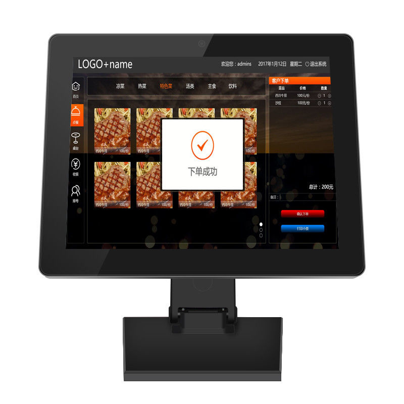 1.6GHz Quad Core Android POS Tablet với màn hình cảm ứng 15 inch và cảm ứng điện dung 10 điểm