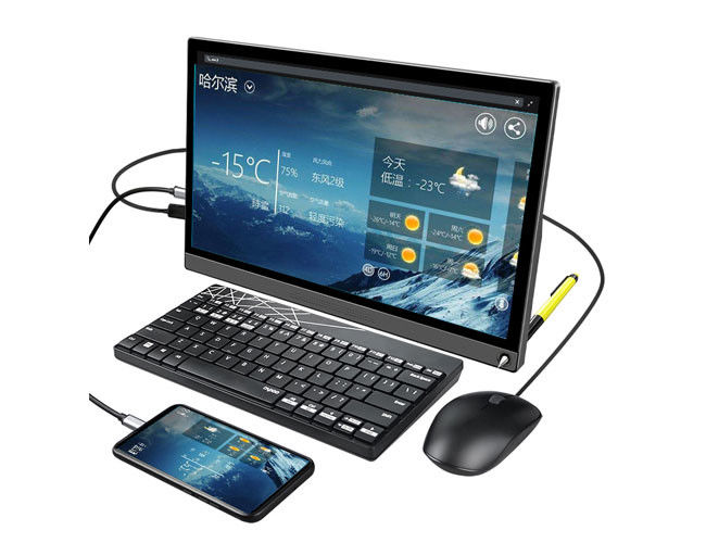 15.6Inch 4k màn hình cảm ứng Portable Monitor / Uhd màn hình cảm ứng Monitor For PS4 Switch