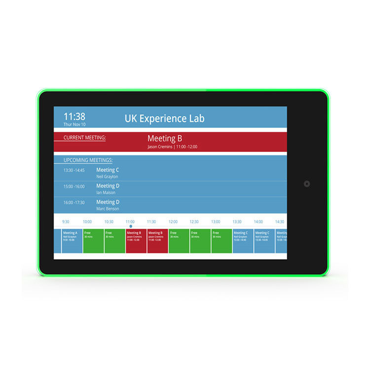 10.1 Inch Conference Room Android Tablet RK3399 NFC POE Meeting Room Scheduler Tablet PC với đèn LED