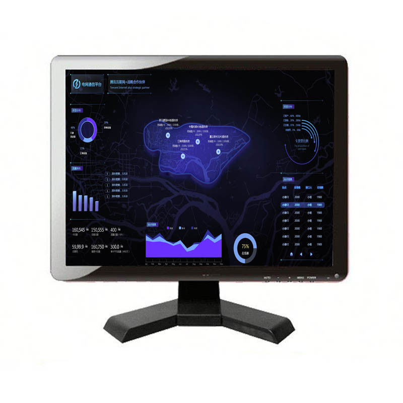 15 Inch Hopestar LCD CCTV BNC màn hình USB HDMI đầu vào 2 năm bảo hành