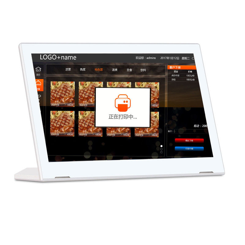 Hình dạng L 1920x1080 13,3inch All In One Android Tablet Với màn hình cảm ứng WIFI RJ45