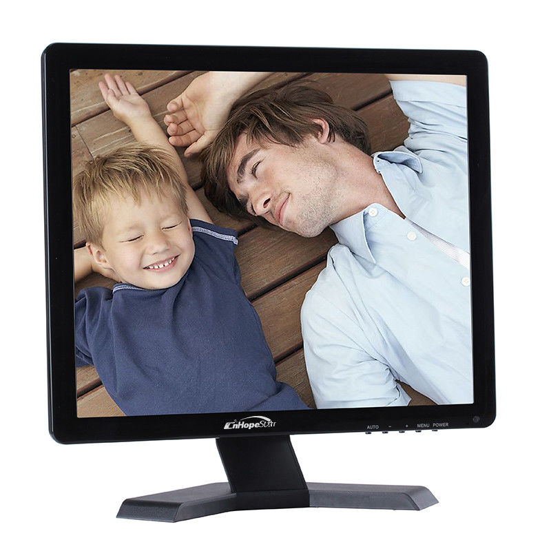 17 inch DC12V CCTV Hopestar Monitor Vỏ nhựa HD hiển thị với đầu vào BNC