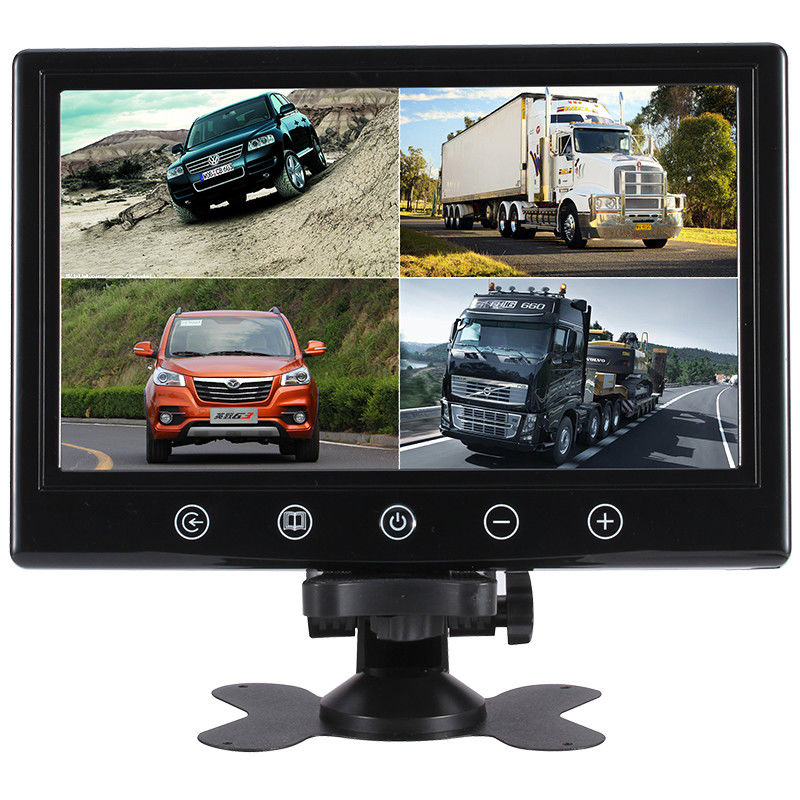 4 Video đầu vào 9 inch 5ms LCD xe ô tô màn hình 1024X600 Cho xe buýt xe tải